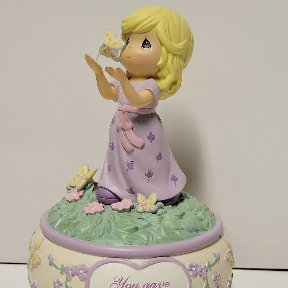 Precious Moments Music Box "You Gave Me Wings To Fly".